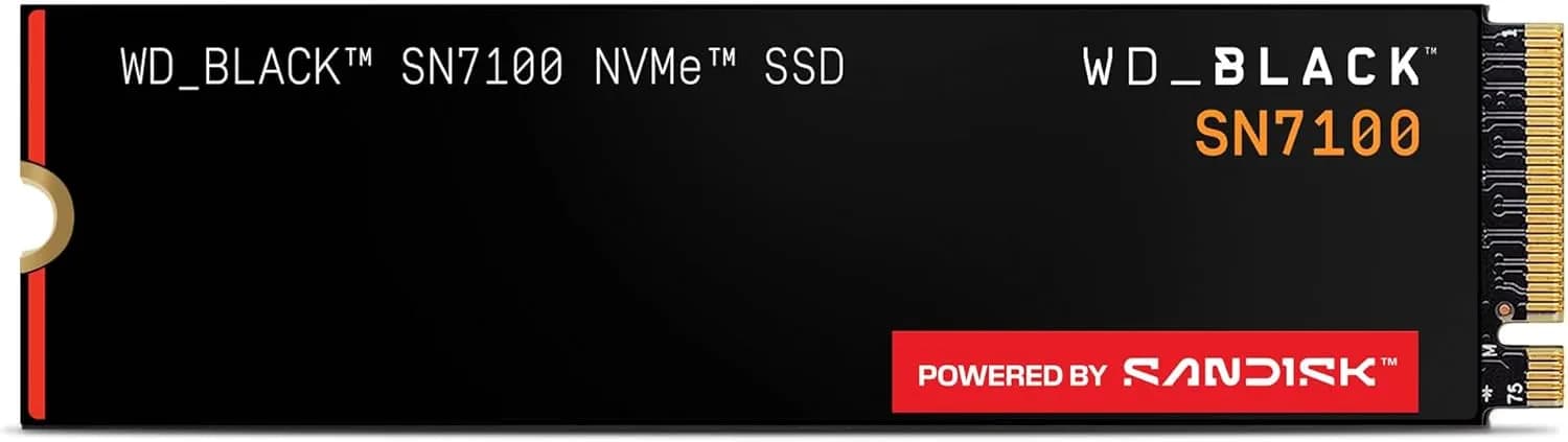 WD_BLACK SN7100 - SSD NVMe M.2 PCIe 4.0 1 To jusqu'à 7250 Mo/s