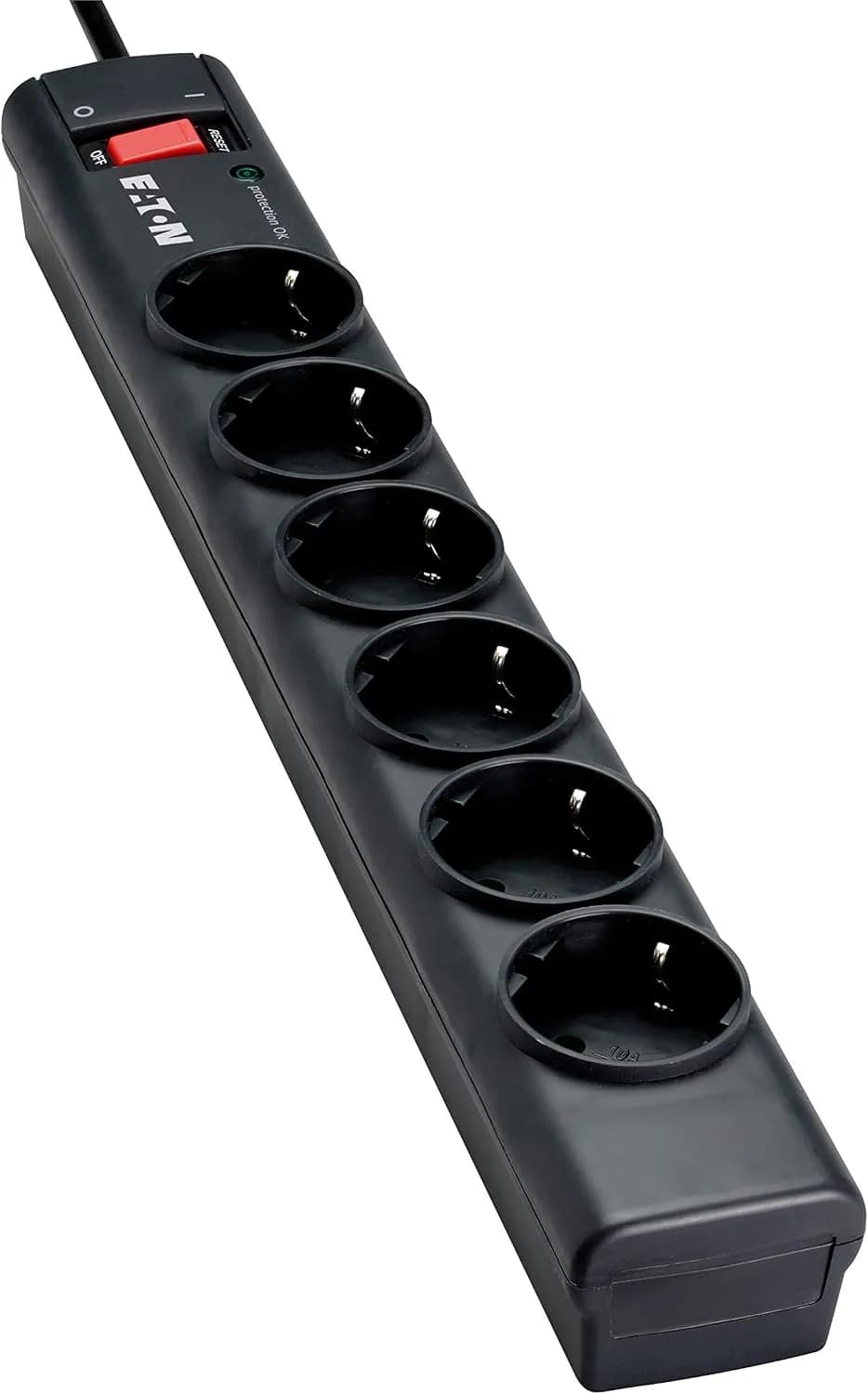 Eaton Multiprise/Parafoudre - Eaton Protection Strip 6 FR - 6 Prises FR - Noir (PS6F)