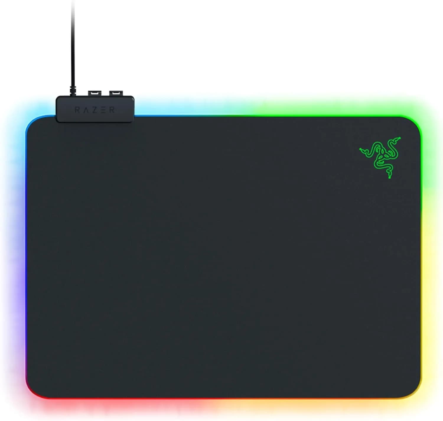 Tapis de souris gaming Razer Firefly V2 – RGB, microtexturé, noir