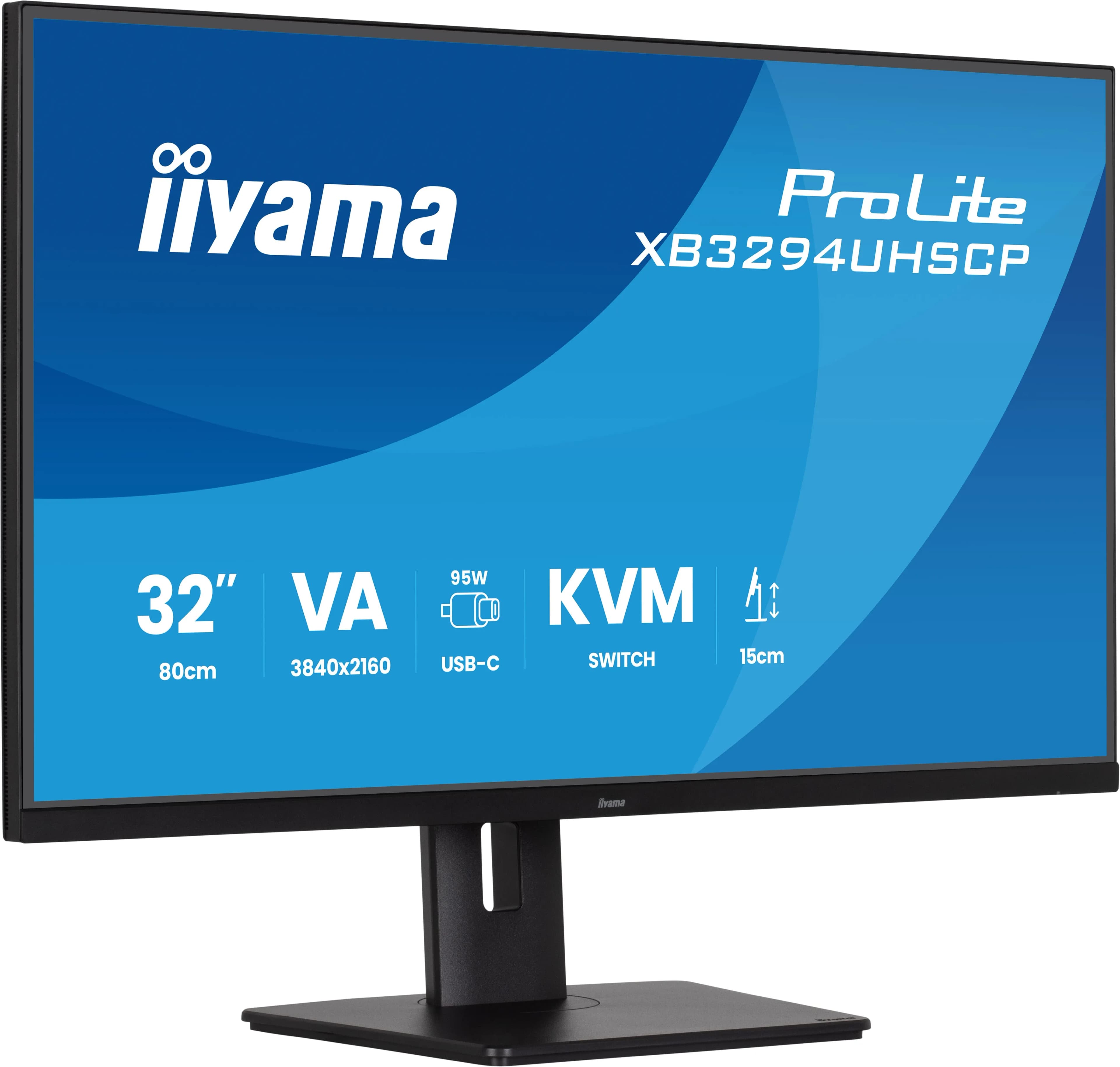 iiyama ProLite XB3294UHSCP-B1 écran plat de PC 80 cm (31.5") 3840 x 2160 pixels 4K Ultra HD Noir