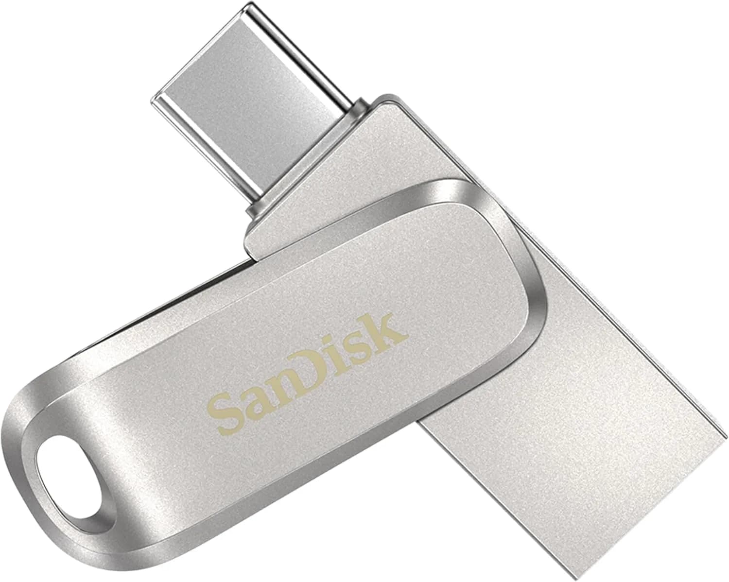 SanDisk Ultra 64 Go Dual Drive Luxe Type-C 150MB/s USB 3.1 Gen 1, Argent