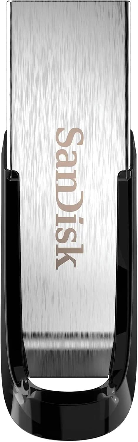 SanDisk 126905 Ultra Flair 32 GB USB 3.0 Flash Drive, Upto 150MB/s read - silver/Black