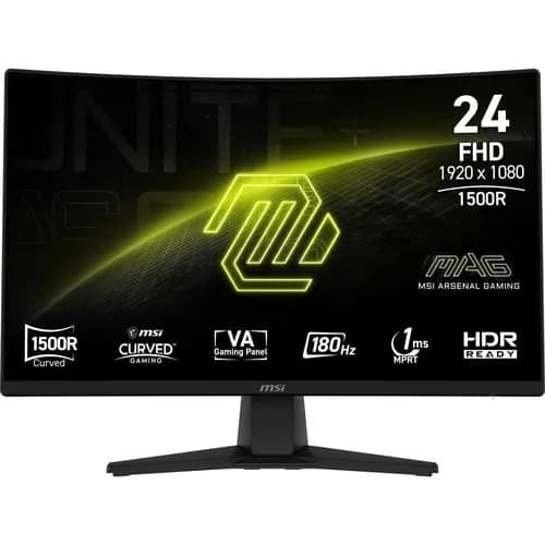 Écran gaming incurvé MSI MAG 242C – 23,6 pouces, Full HD, 180 Hz