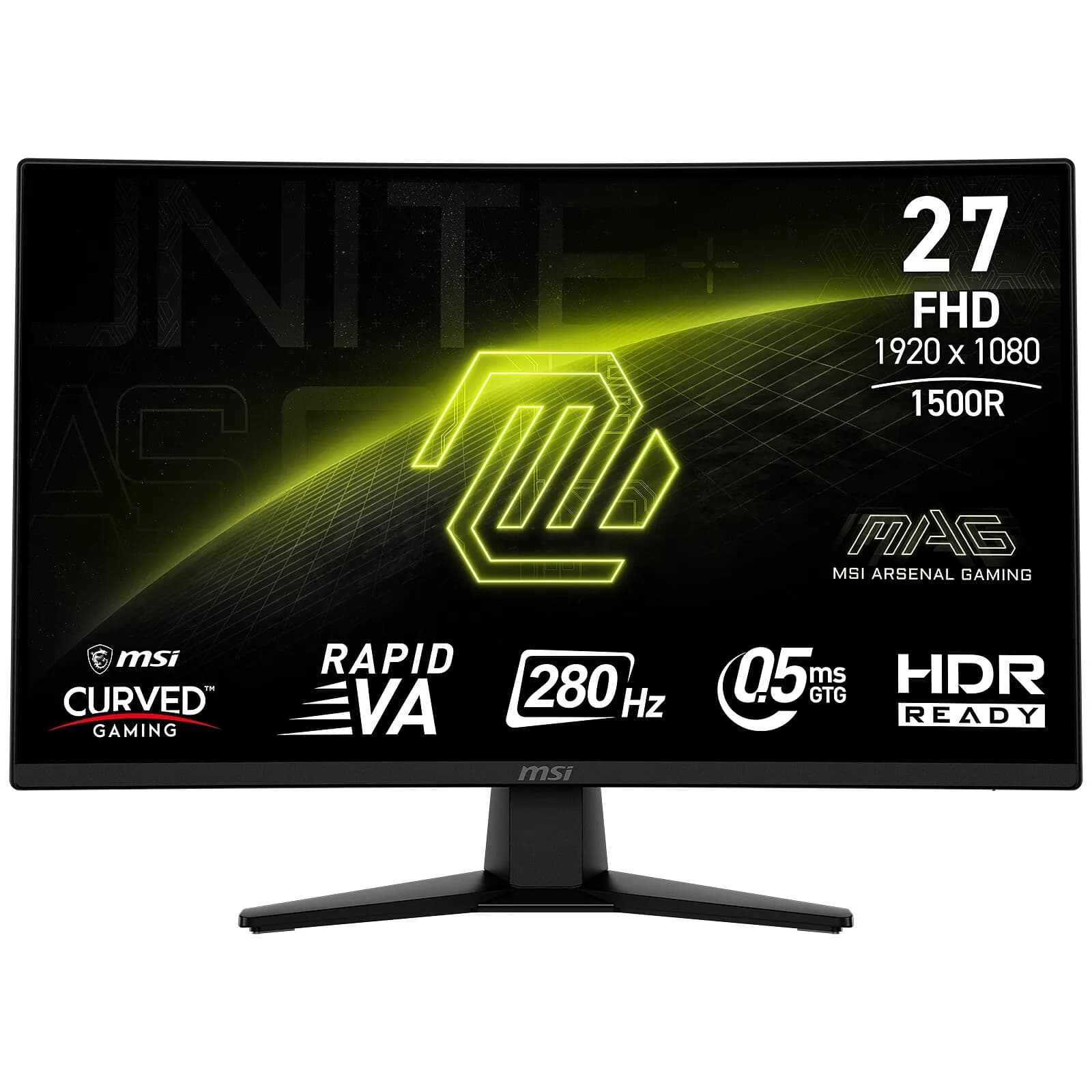 Écran gaming incurvé MSI MAG 274CXF – 27 pouces, Full HD, 280 Hz
