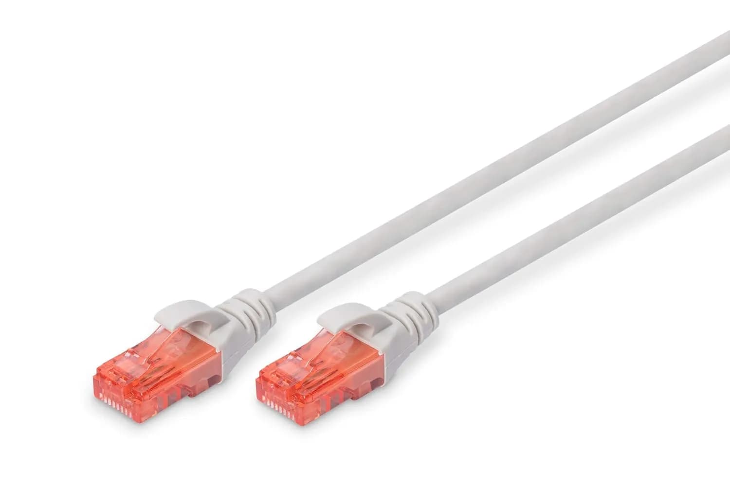 DIGITUS Câble LAN Cat 6 - 3m - RJ45 Câble réseau - UTP non blindé - Compatible Cat-6A & Cat-5e - Gris