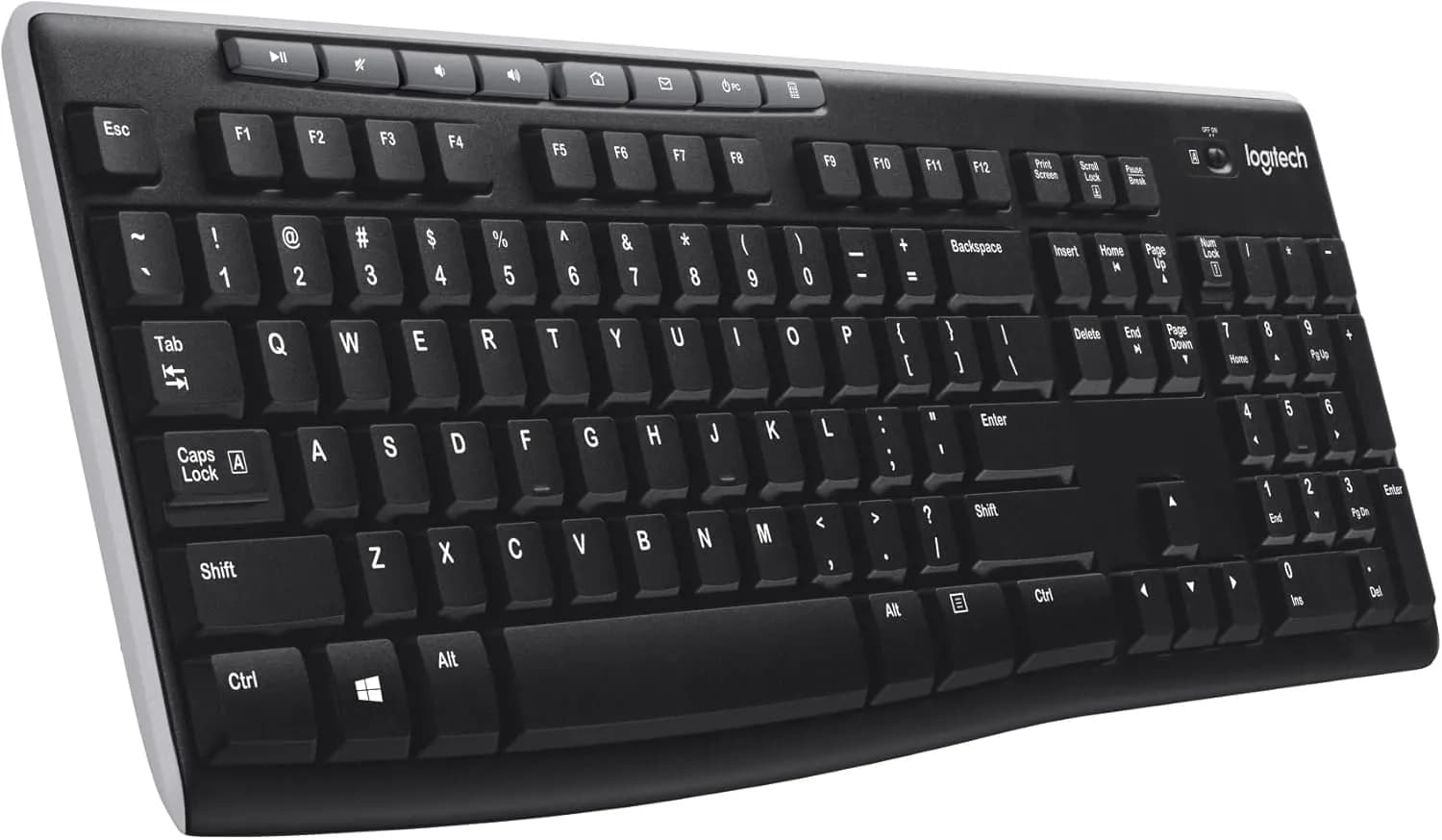 Clavier sans fil Logitech K270 – AZERTY, USB 2,4 GHz, noir