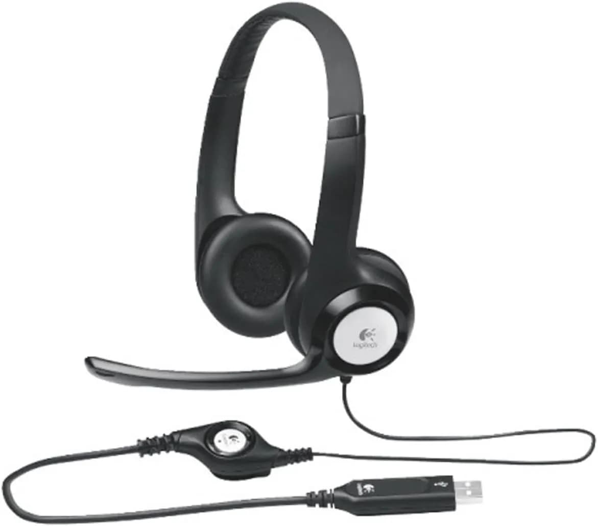 Casque filaire Logitech H390 – USB, micro, noir