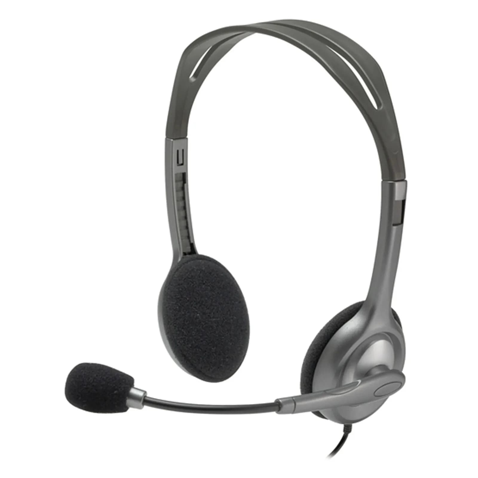 Casque filaire Logitech Stereo Headset H111 – Jack 3,5 mm, micro pivotant