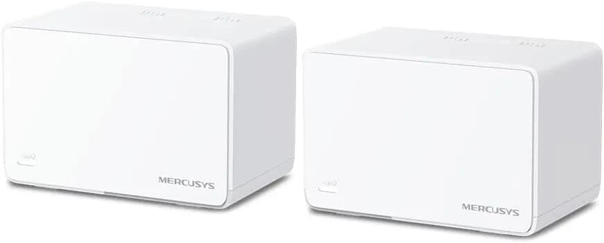 MERCUSYS WiFi 6 Mesh AX3000Mbps, Couverture jusqu'à 460 m², Connecter jusqu'à150 Appareils, Canaux 160 MHz, 3 Ports Gigabit, WiFi bi-Bande, Easy App Control, Halo H80X (2-Pack)