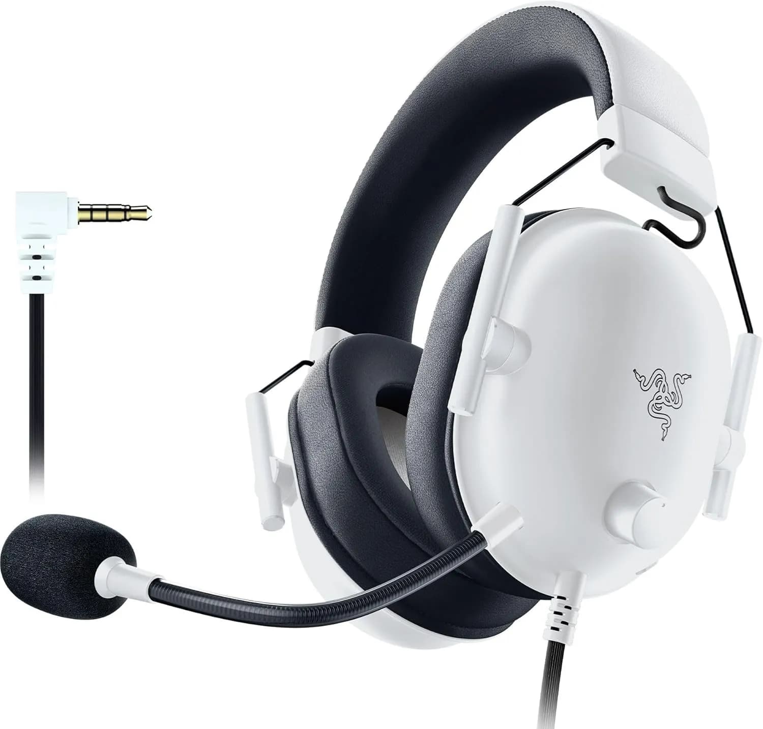 Casque filaire Razer BlackShark V2 X PlayStation – Blanc, jack 3,5 mm