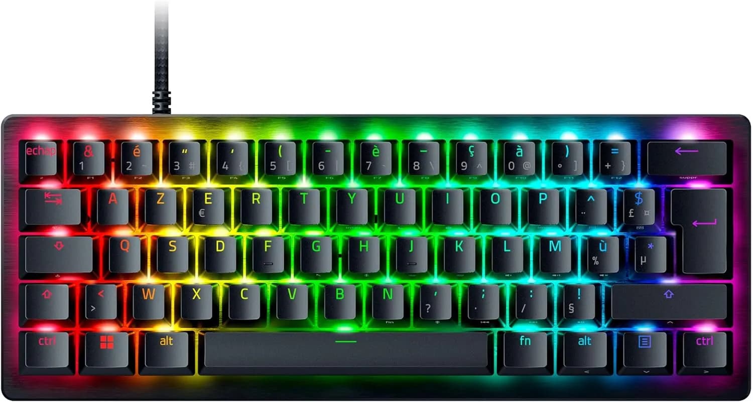 Clavier gamer Razer Huntsman V3 Pro Mini – 60 %, analogique, AZERTY