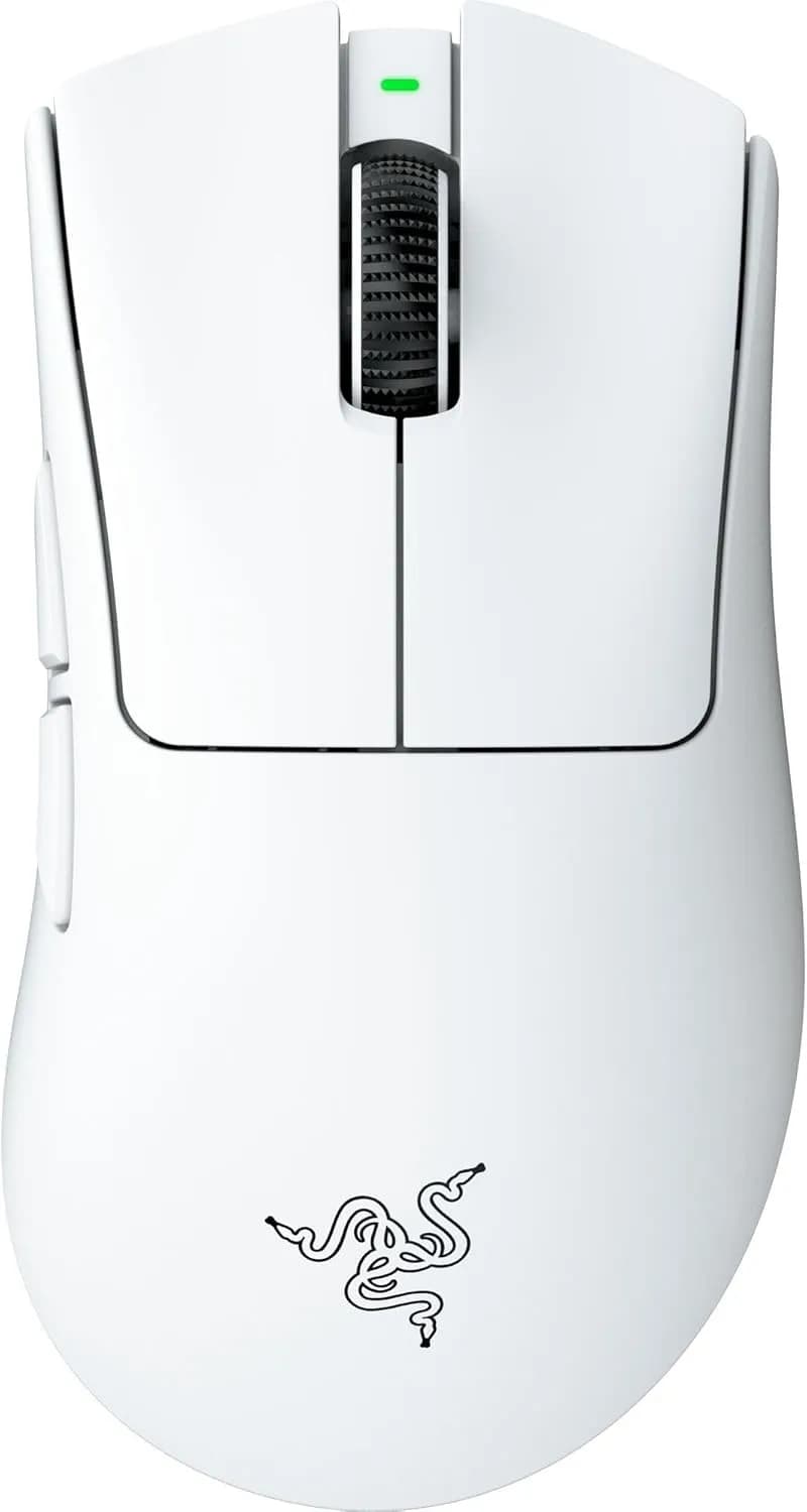 Souris esport sans fil Razer DeathAdder V4 Pro – Blanche, 57 g, 45K