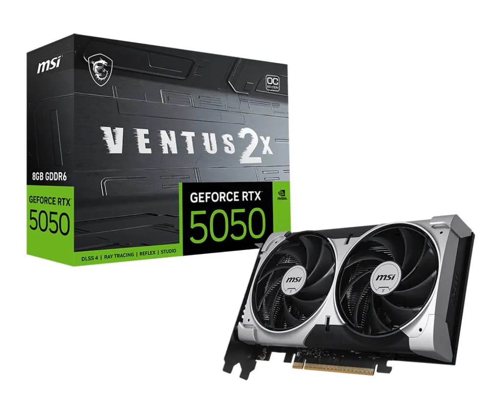 MSI GEFORCE RTX 5050 8G VENTUS 2X OC carte graphique NVIDIA 8 Go GDDR6