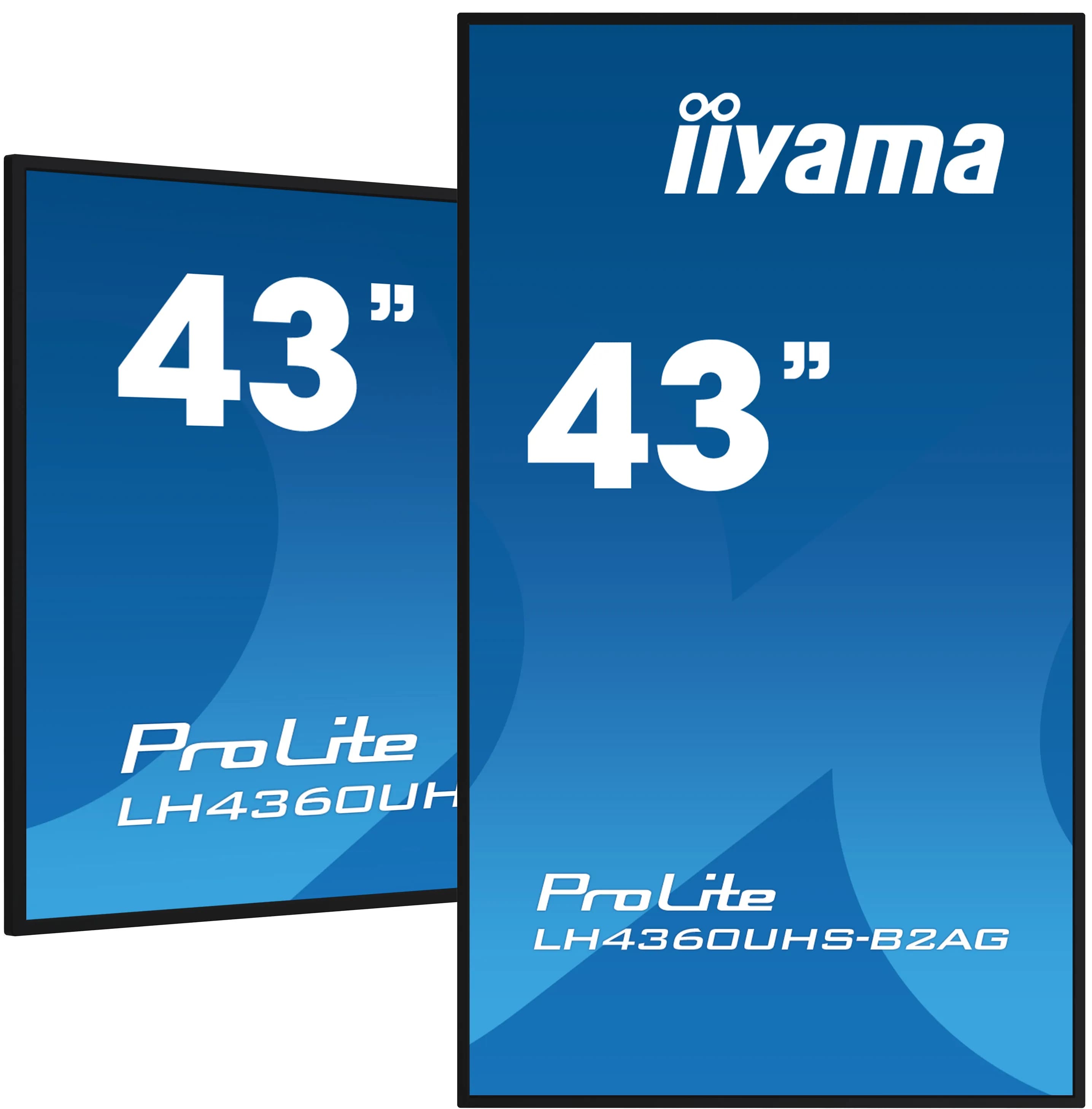 iiyama LH4360UHS-B2AG Écran d'affichage dynamique Carte A numérique 108 cm (42.5") LED Wifi 500 cd/m² 4K Ultra HD Noir Intégré dans le processeur Android 11 24/7