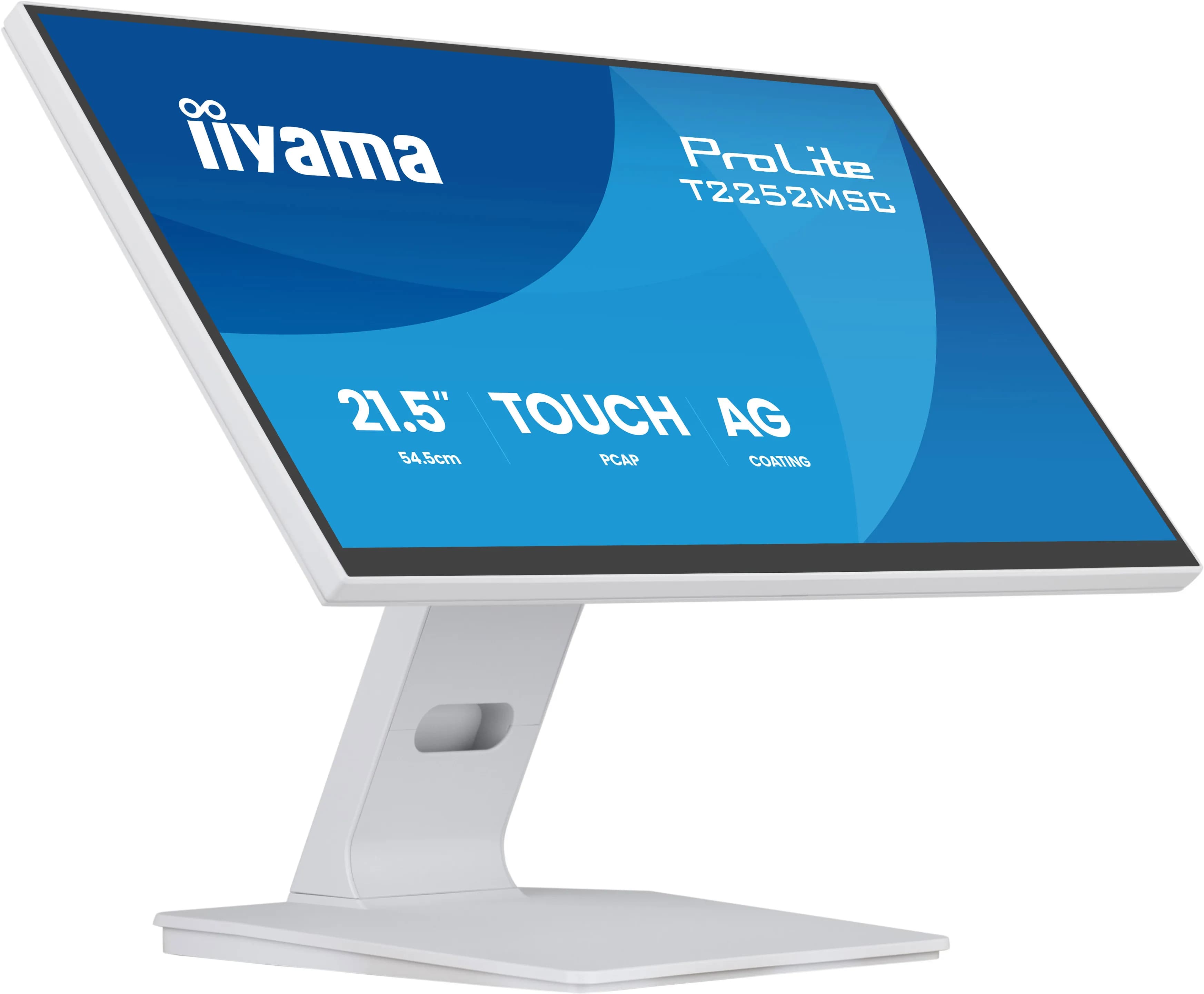 iiyama ProLite T2252MSC-W2AG écran plat de PC 54,6 cm (21.5") 1920 x 1080 pixels Full HD LCD Écran tactile Blanc