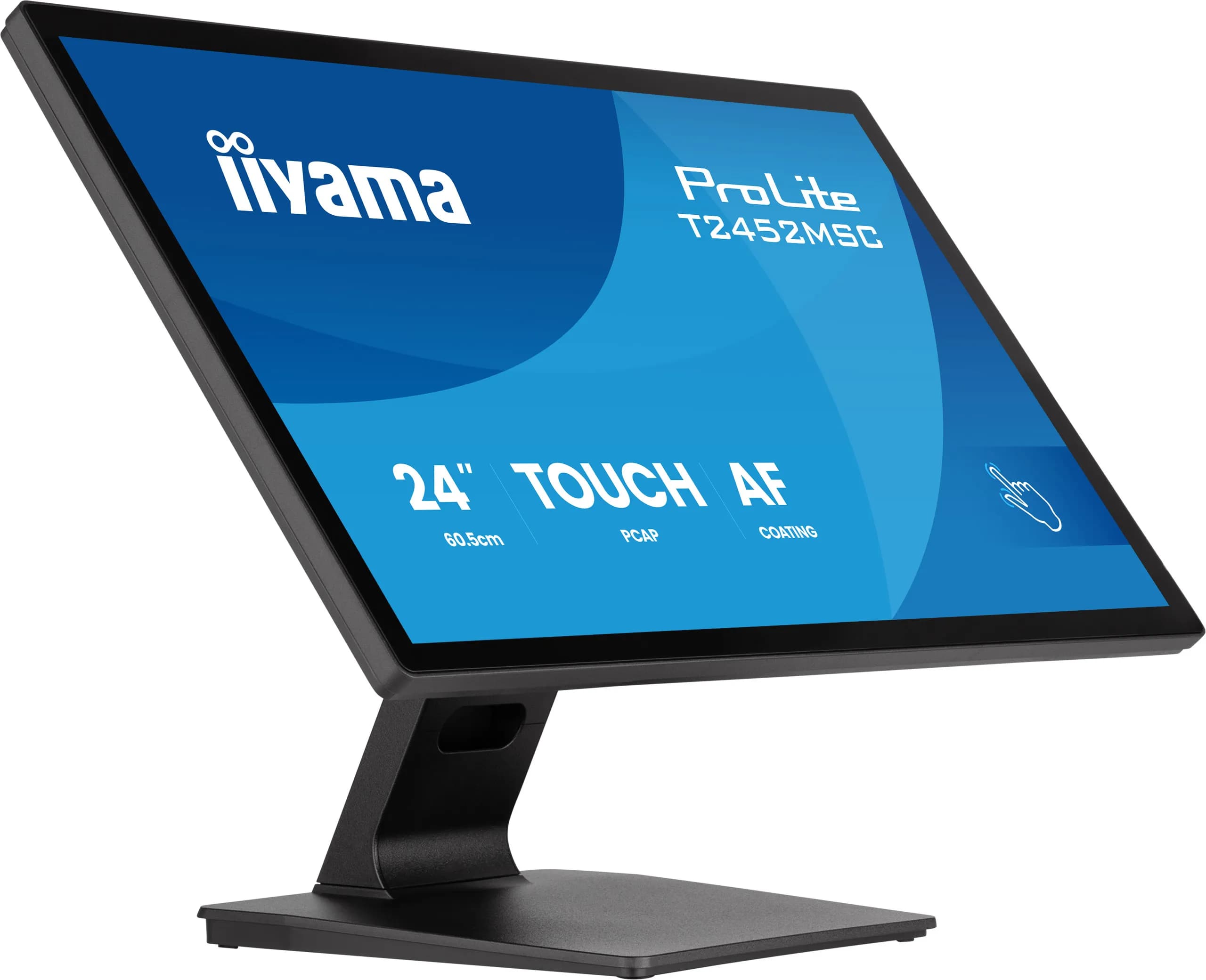 iiyama ProLite T2452MSC-B2 écran plat de PC 61 cm (24") 1920 x 1080 pixels Full HD Écran tactile Noir
