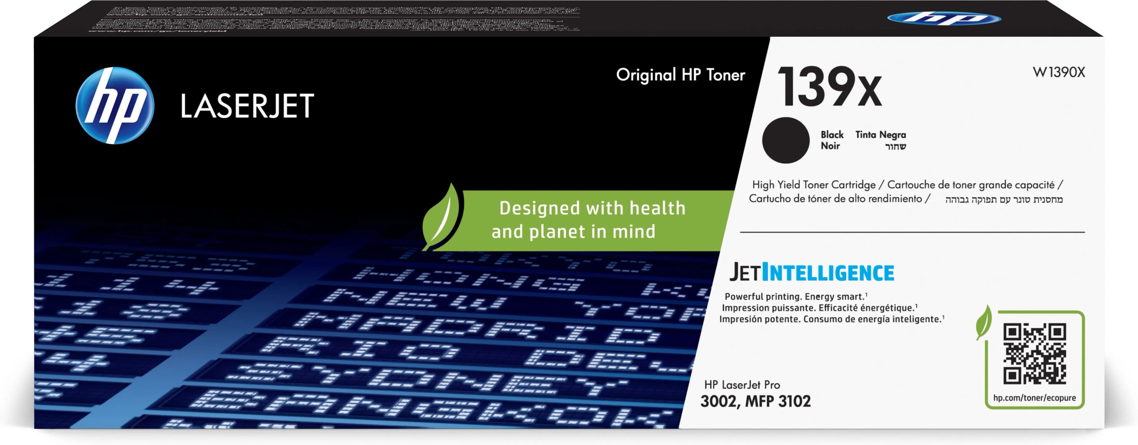 HP LaserJet Cartouche de toner authentique noir 139X grande capacité