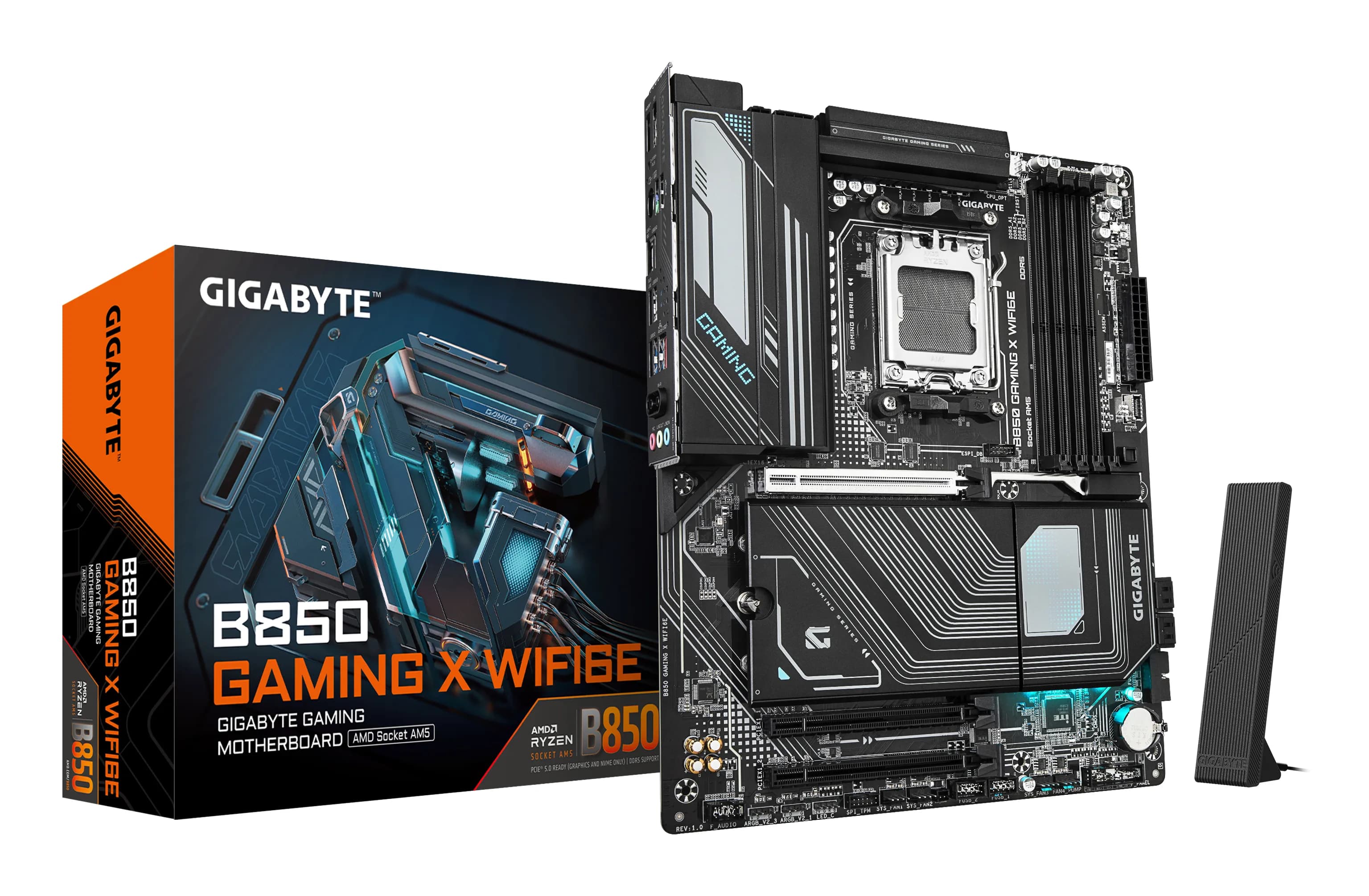 Carte mère GIGABYTE B850 GAMING X WIFI6E – AM5, DDR5, PCIe 5.0, ATX