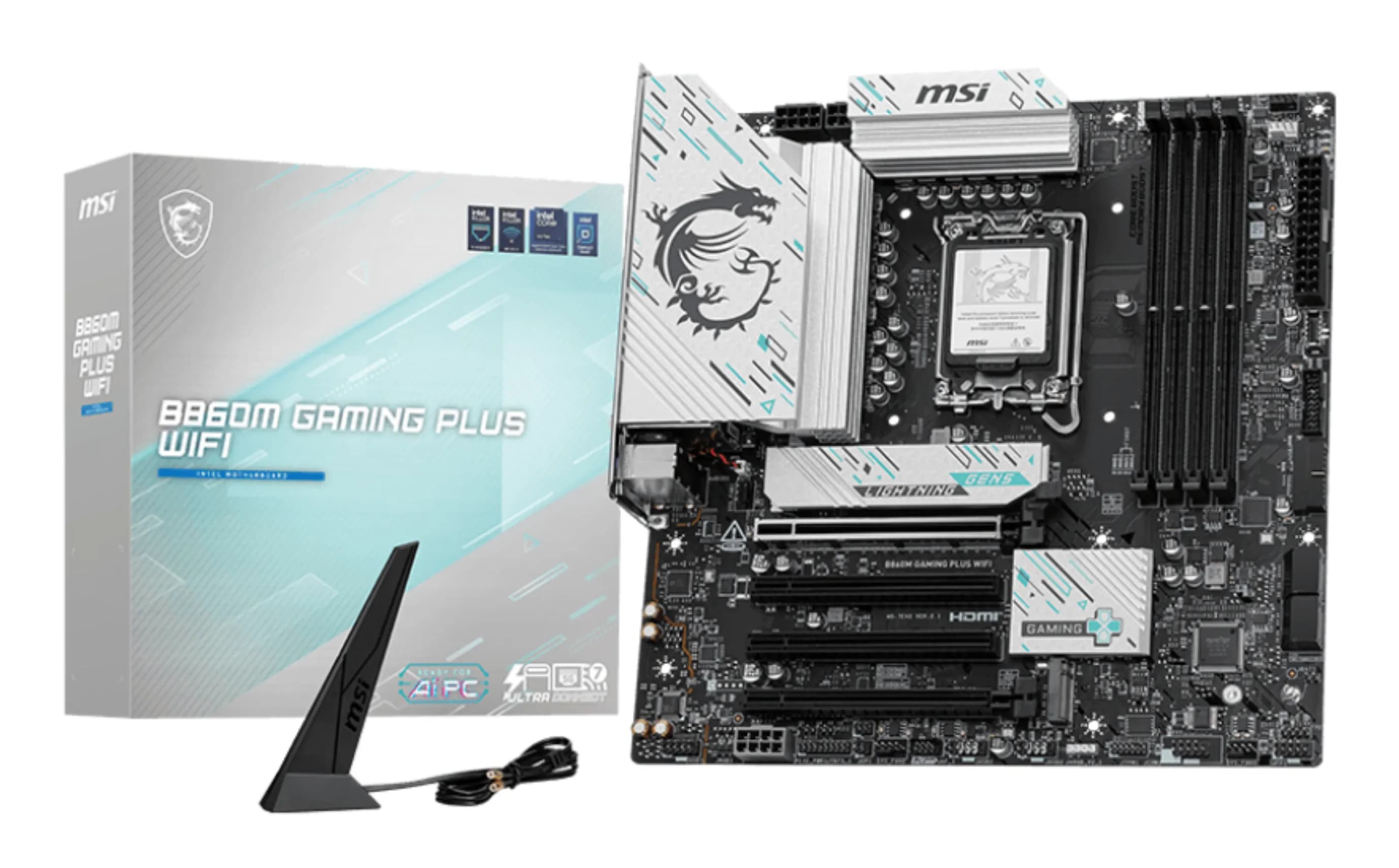 Carte mère MSI B860M GAMING PLUS WIFI – Intel LGA1851, DDR5, Wi-Fi 7