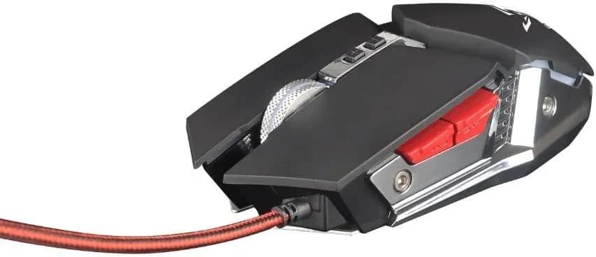 Souris gamer filaire Gamium métallique – 6400 DPI, 8 boutons