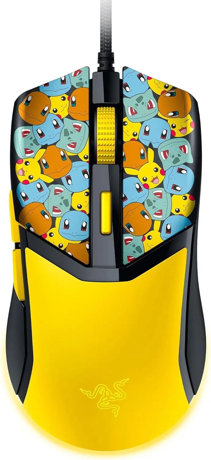 Souris gaming filaire Razer Cobra Pokémon Edition – 8500 DPI, 58 g
