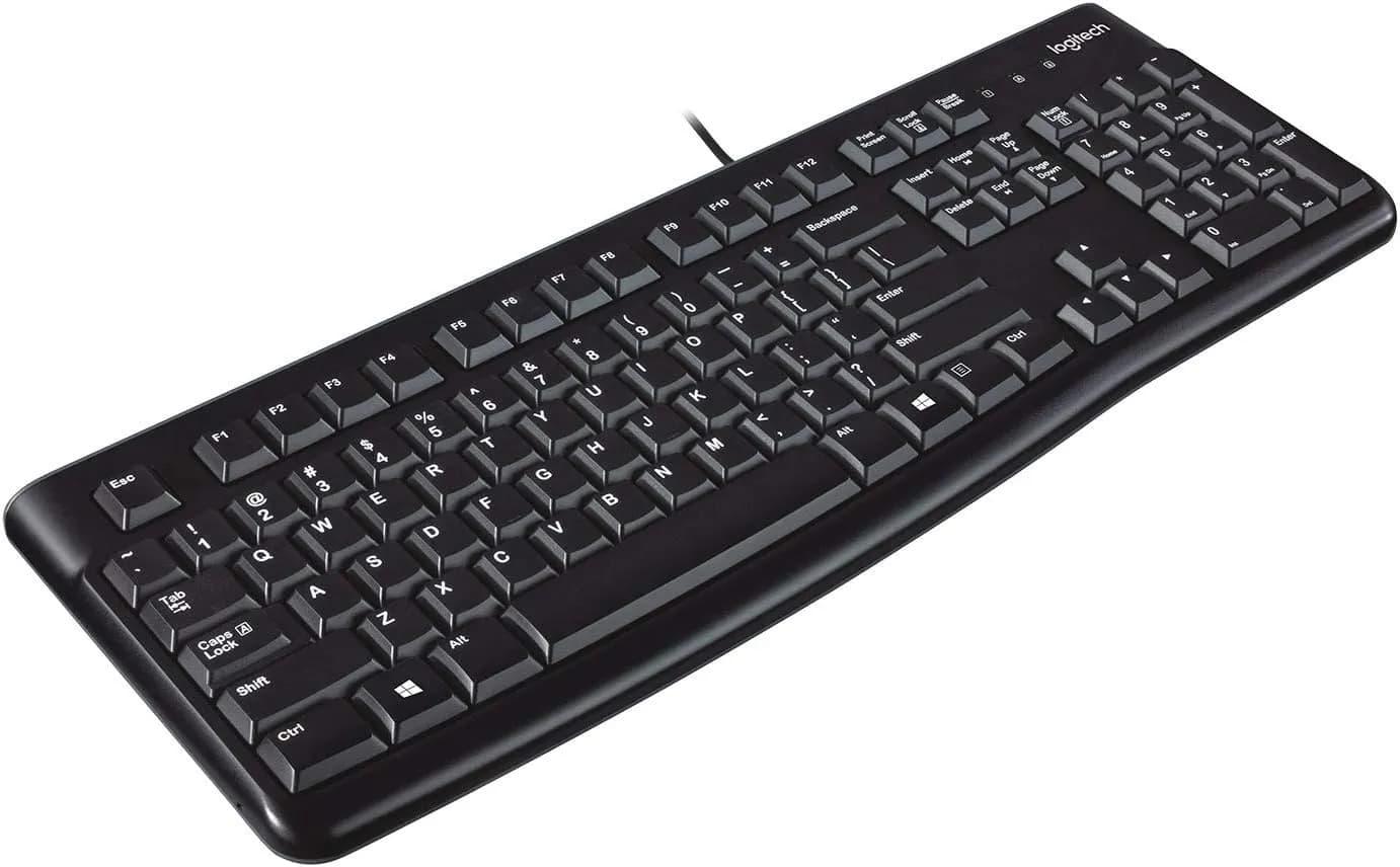 Clavier filaire Logitech K120 – USB, AZERTY, noir