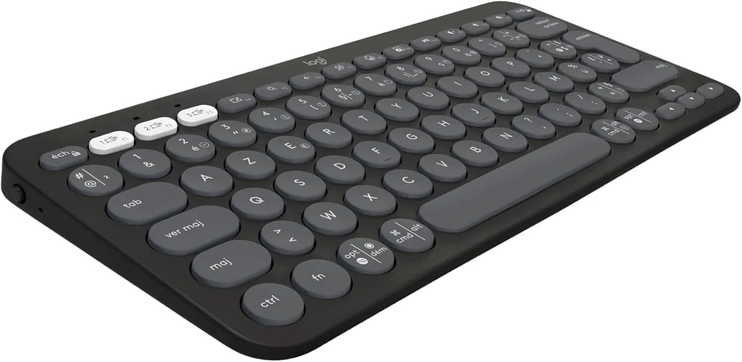 Clavier Bluetooth Logitech Pebble Keys 2 K380s – AZERTY, graphite