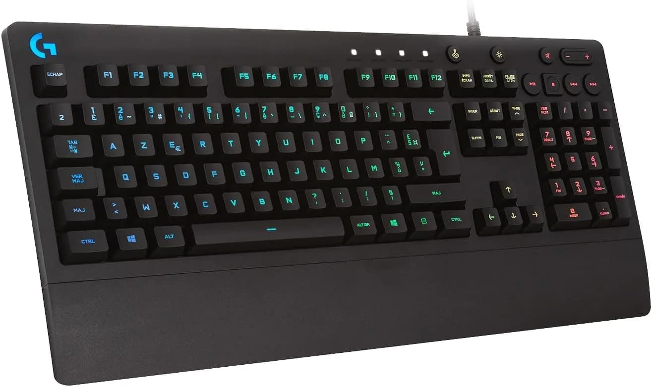 Clavier gamer Logitech G213 Prodigy – RGB LIGHTSYNC, USB, noir