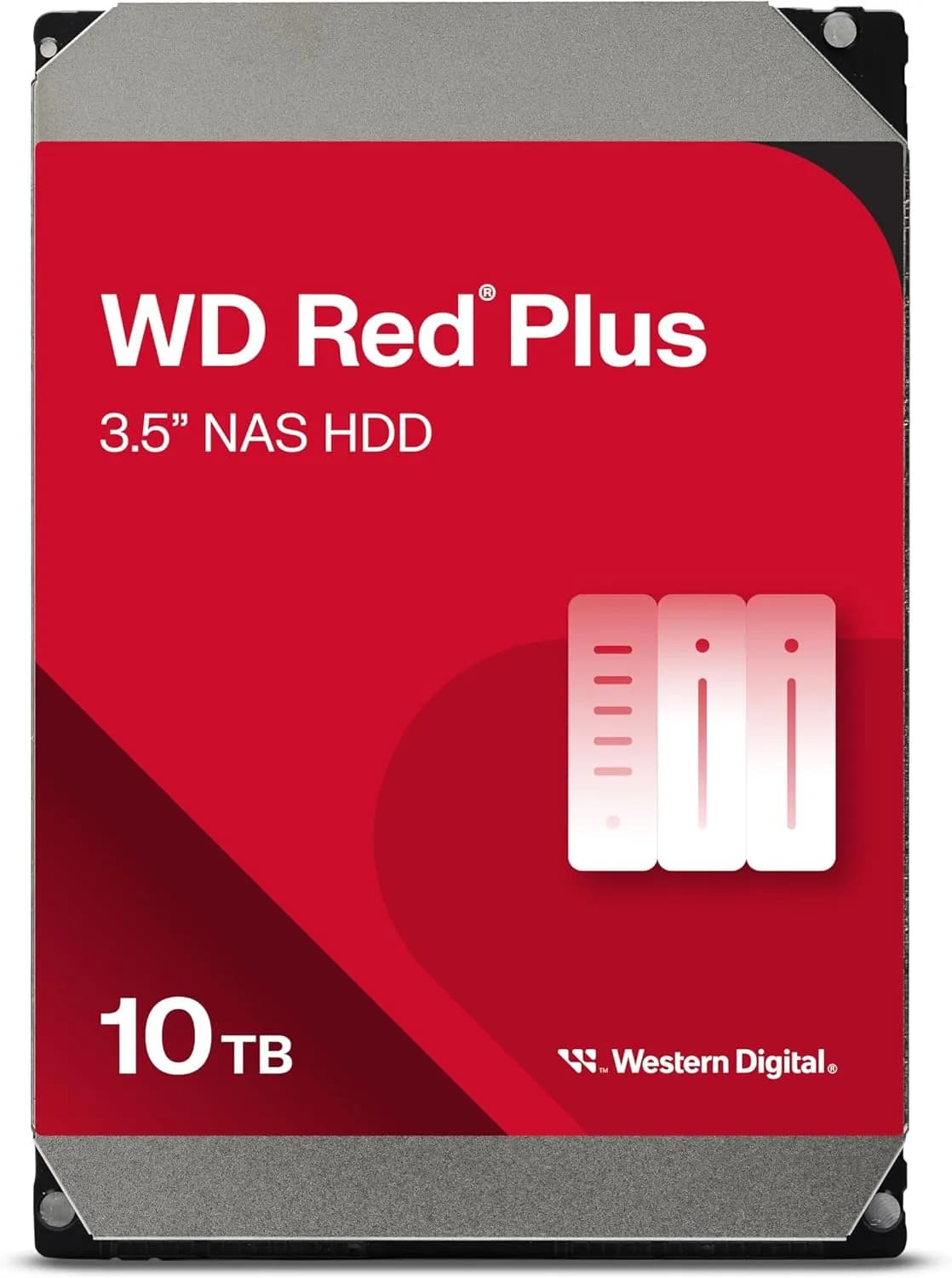 WD Red Plus 10 to NAS Disque Dur Interne 3,5" - 7200 RPM