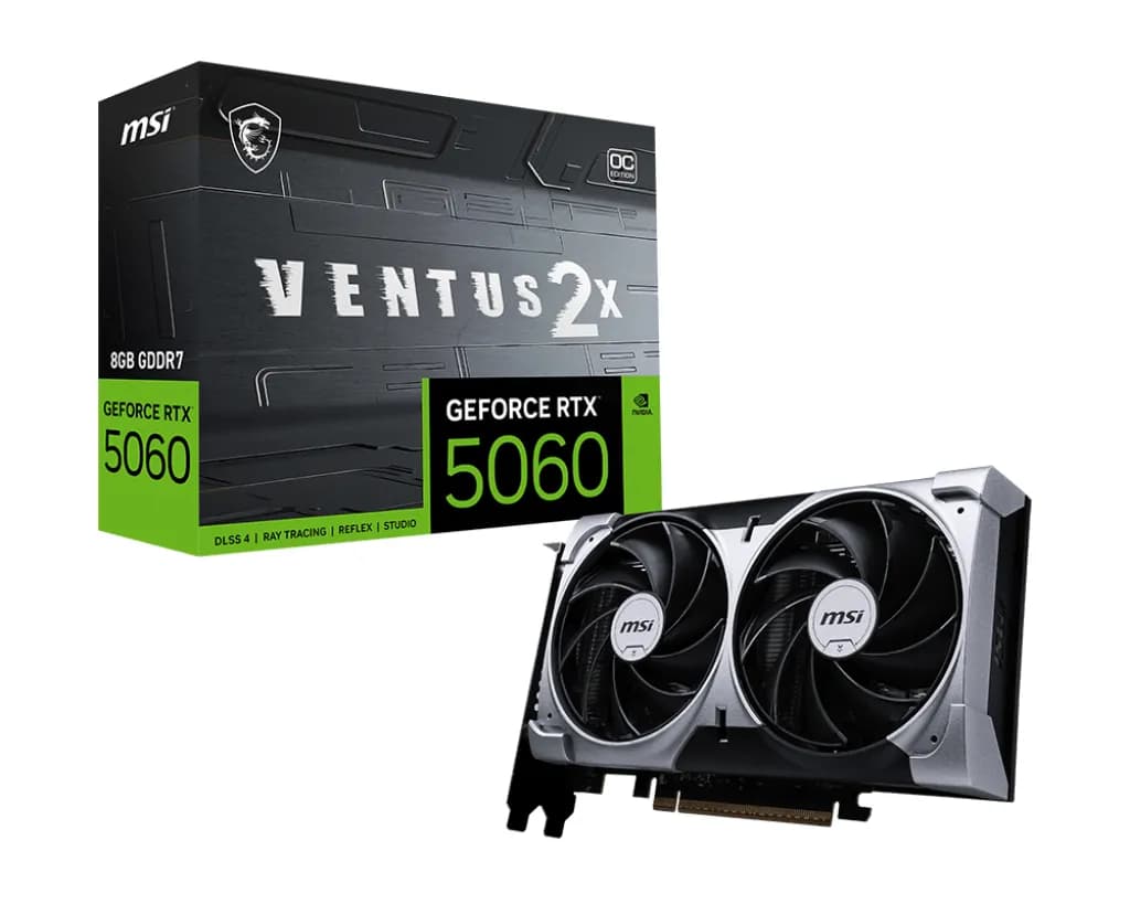 MSI GeForce RTX 5060 8G VENTUS 2X OC NVIDIA 8 Go GDDR7